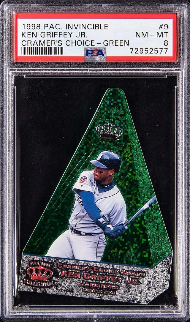 1998 Pacific Invincible Cramer's Choice Green Ken Griffey Jr. #9 card image