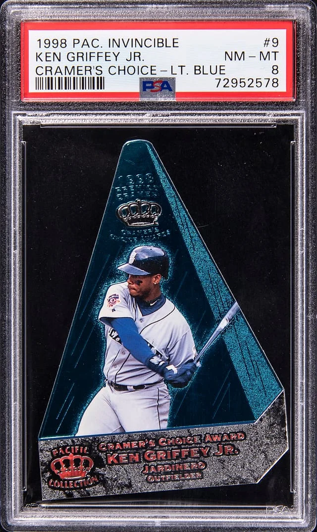 1998 Pacific Invincible Cramer's Choice Light Blue Ken Griffey Jr. #9 card image