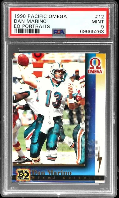 1998 Pacific Omega EO Portraits Dan Marino #12 card image