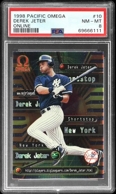 1998 Pacific Omega Online Derek Jeter #10 card image
