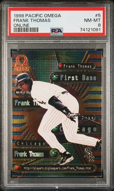 1998 Pacific Omega Online Frank Thomas #5 card image