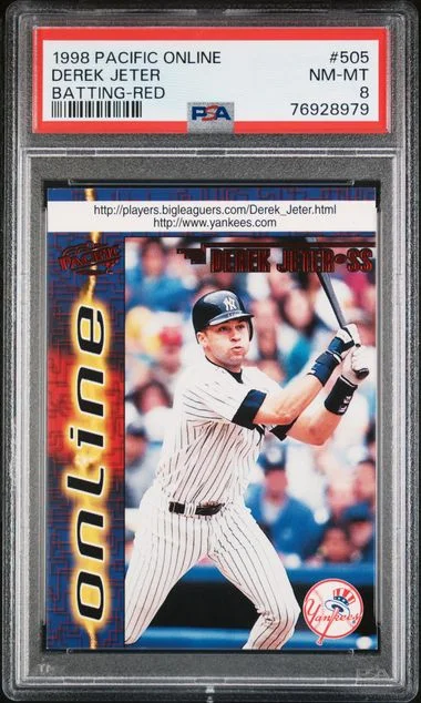 1998 Pacific Online Derek Jeter #505 card image