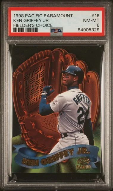 1998 Pacific Paramount Fielder's Choice Ken Griffey Jr. #16 card image
