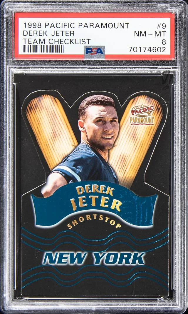 1998 Pacific Paramount Team Checklist Derek Jeter #9 card image