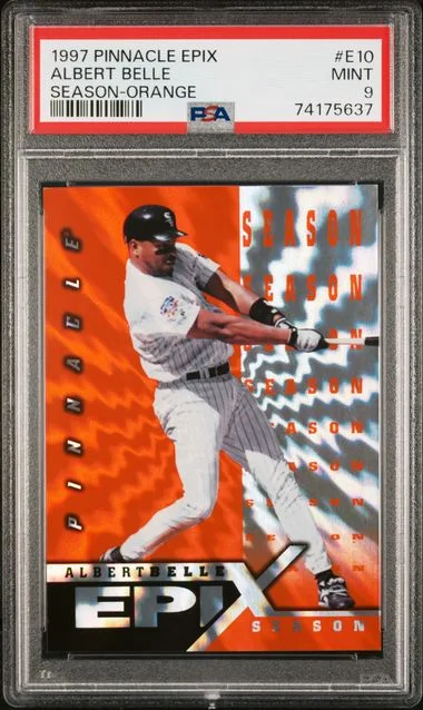 1998 Pinnacle Albert Belle Epix #E10 card image