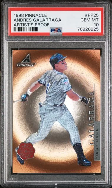 1998 Pinnacle Andres Galarraga Artist's Proof #PP25 card image