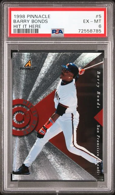 1998 Pinnacle Barry Bonds Hit It Here #5 card image