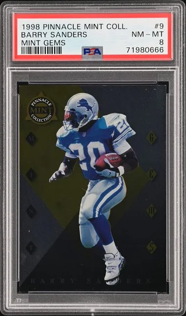 1998 Pinnacle Barry Sanders Mint Collection Mint Gems #9 card image