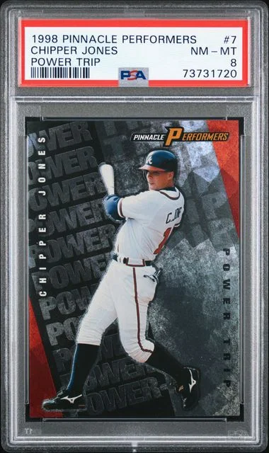 1998 Pinnacle Chipper Jones Performers Power Trip #7 card image
