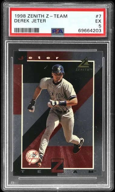 1998 Pinnacle Derek Jeter Zenith Z-Team #7 card image