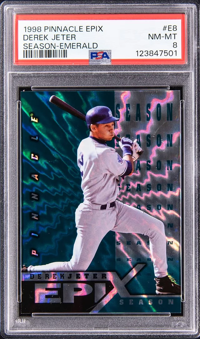 1998 Pinnacle Derek Jeter Epix Season Emerald #E8 card image