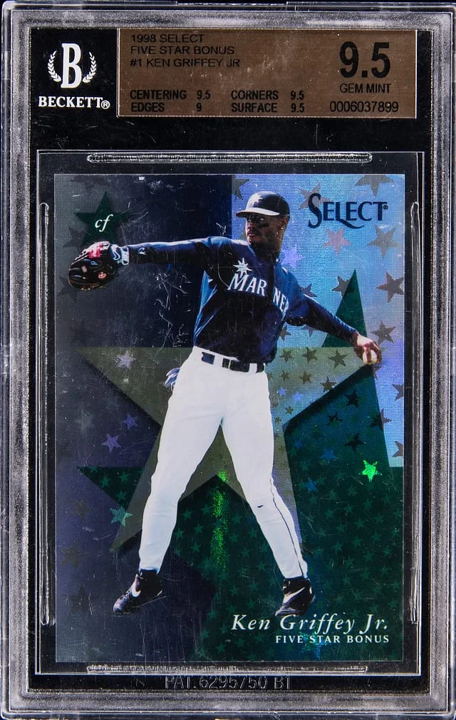 1998 Pinnacle Ken Griffey Jr. Select Five Star Bonus #1 card image