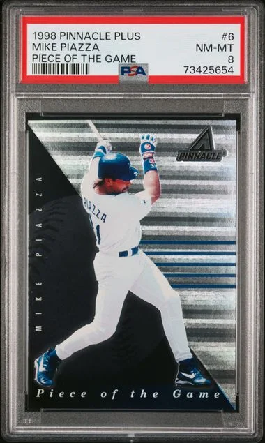 1998 Pinnacle Mike Piazza Plus Piece Of The Game #6 card image