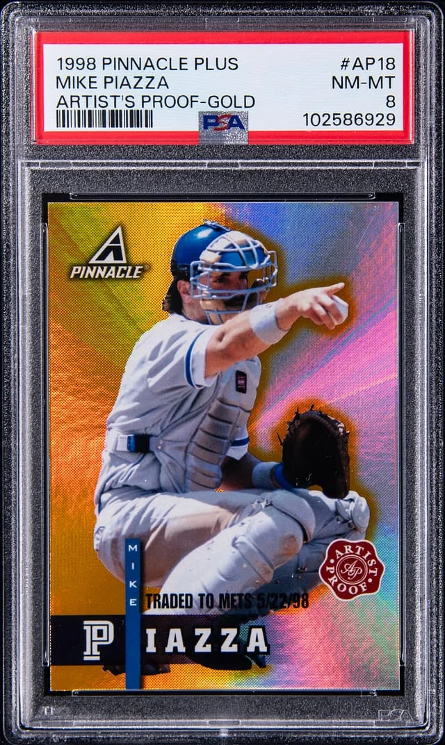 1998 Pinnacle Mike Piazza Plus Artist's Proof Gold #AP18 card image