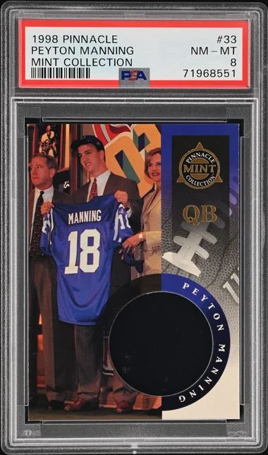 1998 Pinnacle Peyton Manning Mint Collection #33 card image