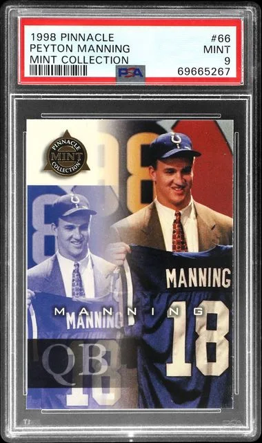 1998 Pinnacle Peyton Manning Mint Collection #66 card image