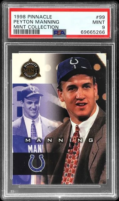 1998 Pinnacle Peyton Manning Mint Collection #99 card image