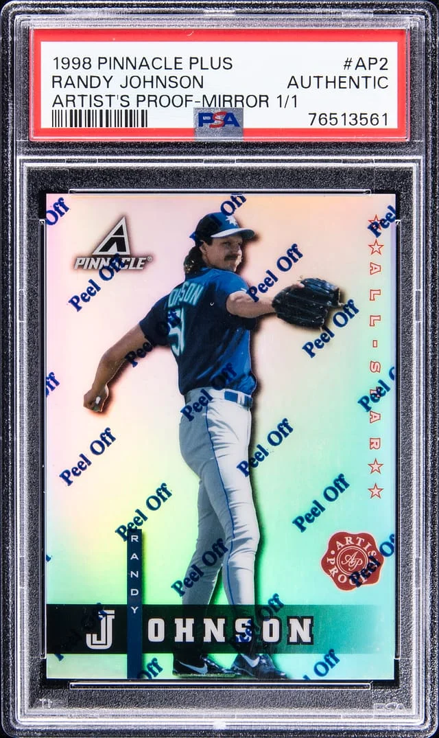 1998 Pinnacle Randy Johnson Plus Artist's Proof Mirror #AP7 card image