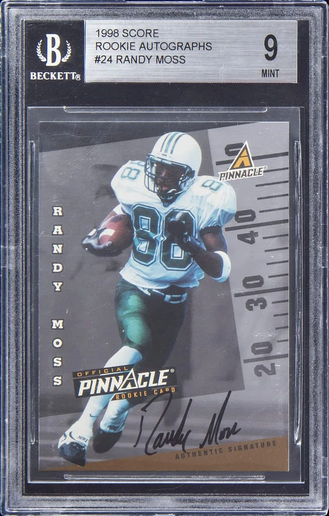 1998 Pinnacle Randy Moss Score Autographs #24 card image