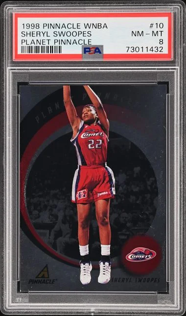 1998 Pinnacle Sheryl Swoopes WNBA Planet Pinnacle #10 card image