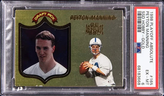 1998 Playoff Absolute Peyton Manning SSD Hobby Gold #165 card image