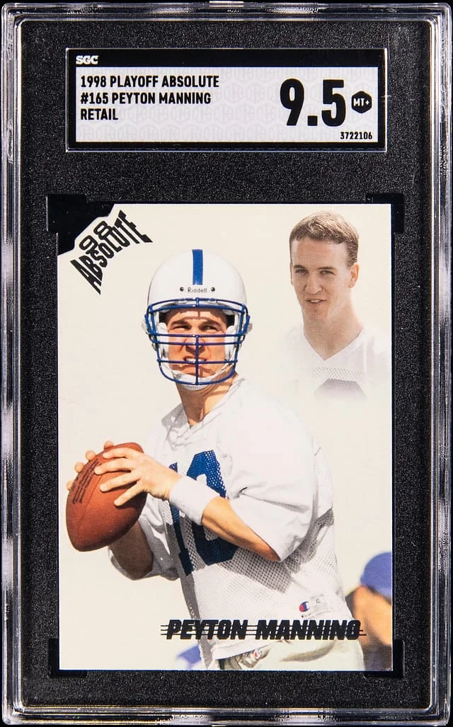 1998 Playoff Peyton Manning Retail #165 card image