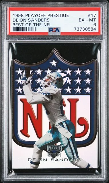 1998 Playoff Prestige Deion Sanders Best Of The NFL #17 card image