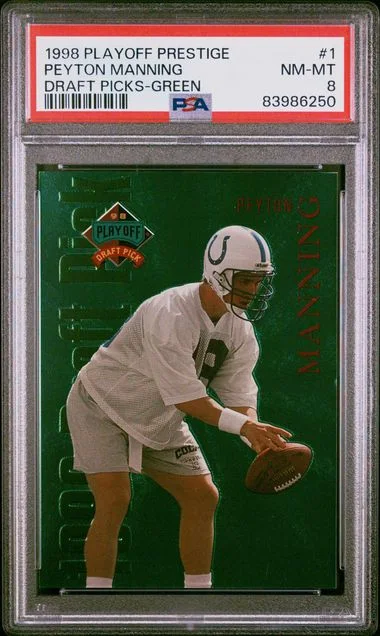1998 Playoff Prestige Peyton Manning Draft Picks Green #1 card image