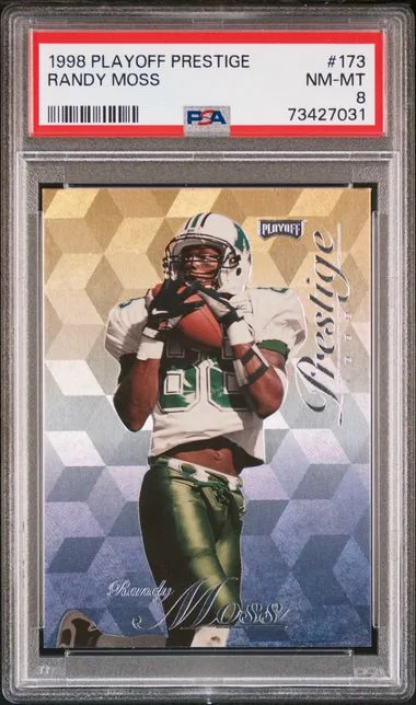 1998 Playoff Prestige Randy Moss Red #173 card image