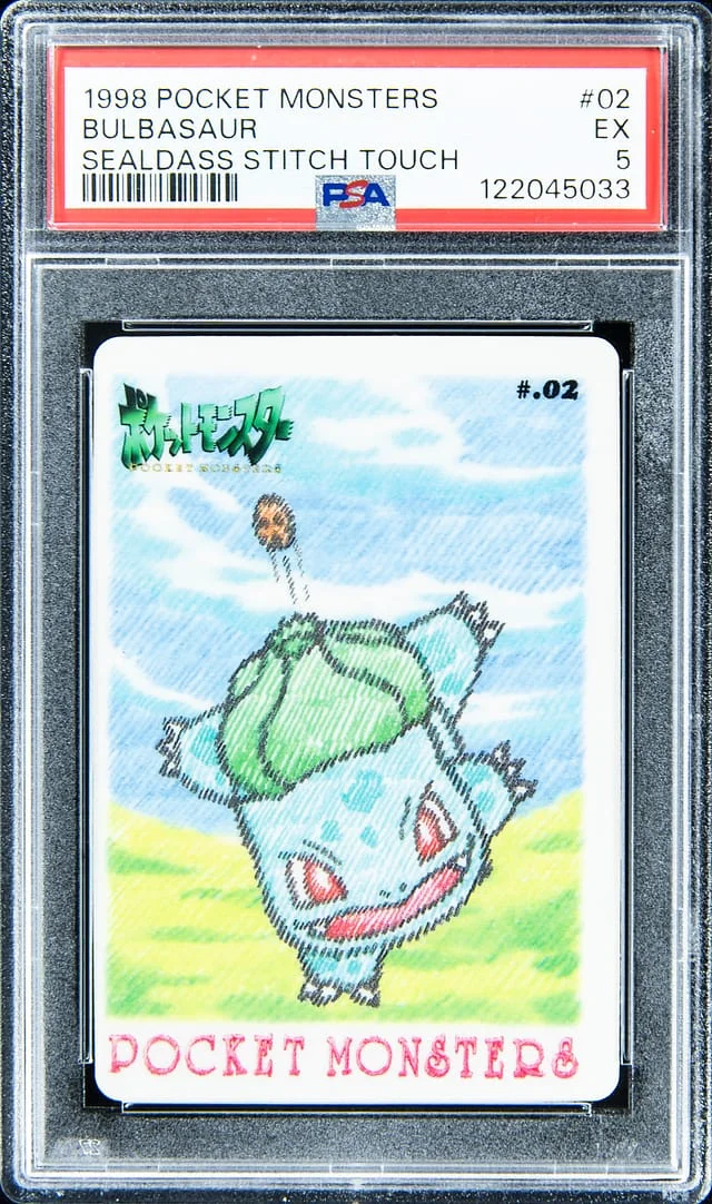 1998 Pocket Monsters Sealdass Stitch Touch Bulbasaur #02 card image