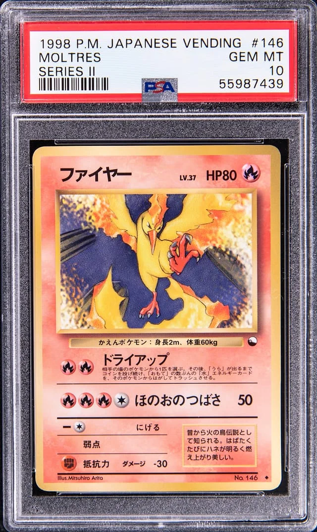 1998 Pokemon Japanese Vending Series II Moltres #146 card image