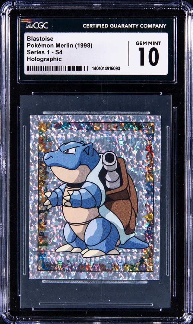 1998 Pokemon Merlin Holographic Blastoise #S4 card image