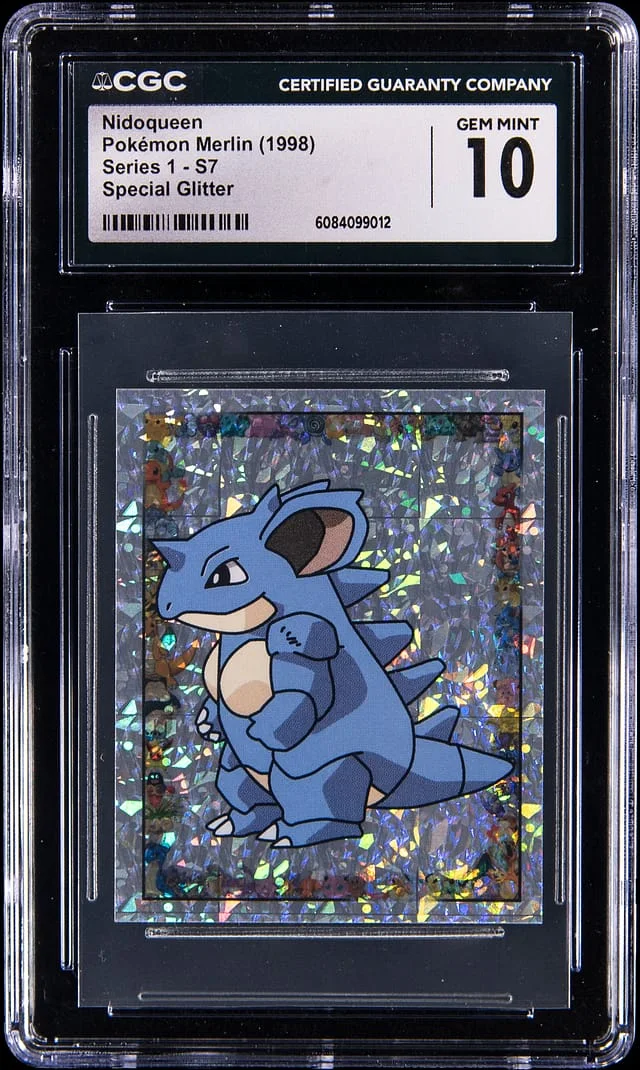 1998 Pokemon Merlin Series 1 Special Glitter Nidoqueen #S7 card image