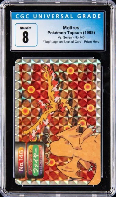 1998 Pokemon Topsun Vs. Series Prism Holo Moltres #146 card image