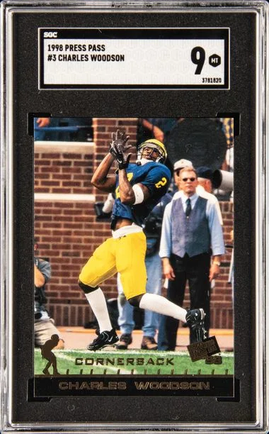 1998 Press Pass Charles Woodson #3 card image
