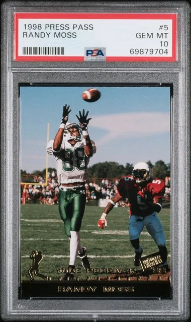 1998 Press Pass Randy Moss #5 card image