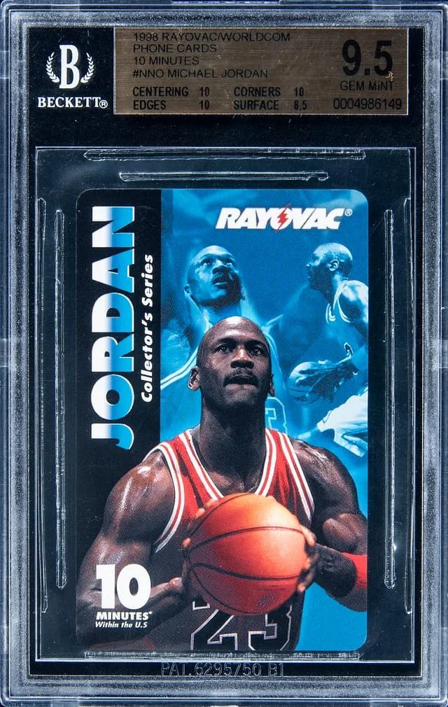 1998 Rayovac/WorldCom 10 Minutes Michael Jordan #NNO card image
