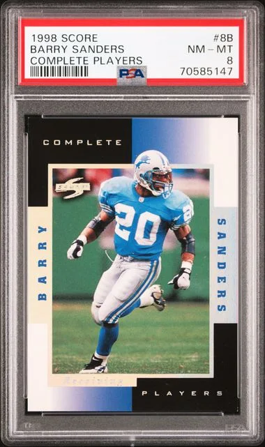 1998 Score Barry Sanders Complete Players #8B card image