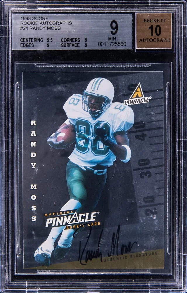1998 Score Randy Moss Autograph #24 card image