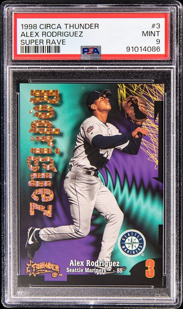 1998 SkyBox Alex Rodriguez Circa Thunder Super Rave #3 card image