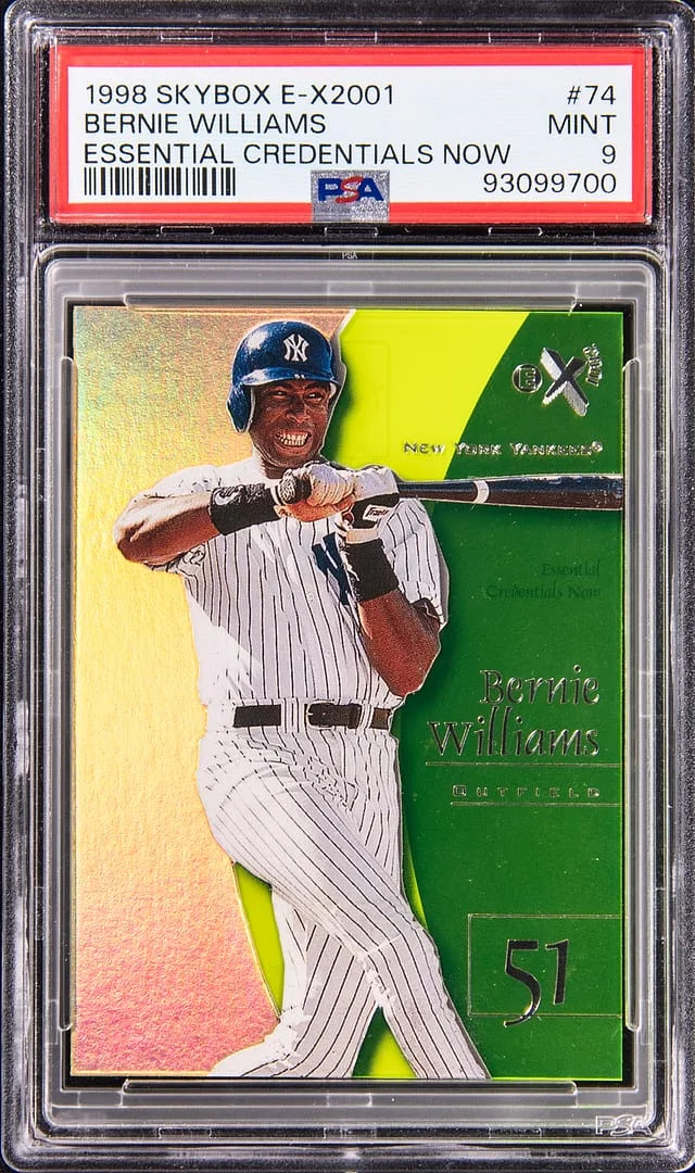 1998 SkyBox Bernie Williams E-X2001 Essential Credentials Now #74 card image