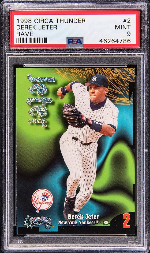 1998 SkyBox Derek Jeter Circa Thunder Rave #2 card image