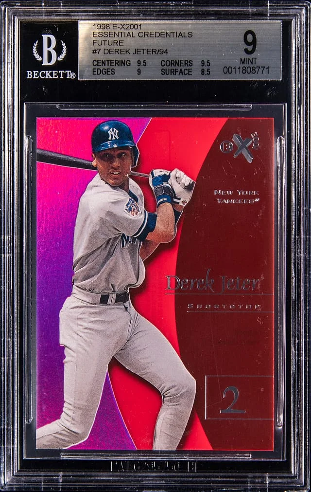 1998 SkyBox Derek Jeter E-X2001 Essential Credentials Future #7 card image