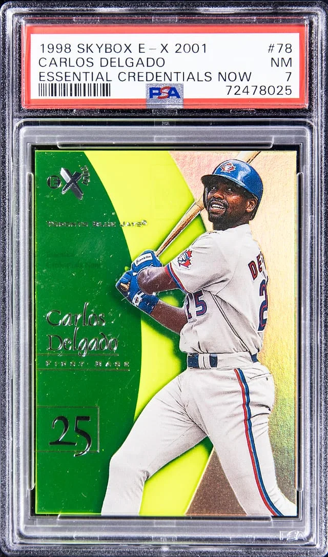 1998 SkyBox E-X Carlos Delgado 2001 Essential Credentials Now #78 card image