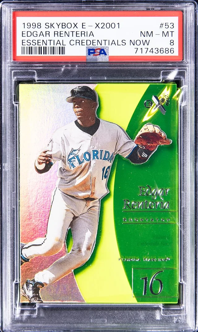 1998 SkyBox E-X Edgar Renteria 2001 Essential Credentials Now #53 card image