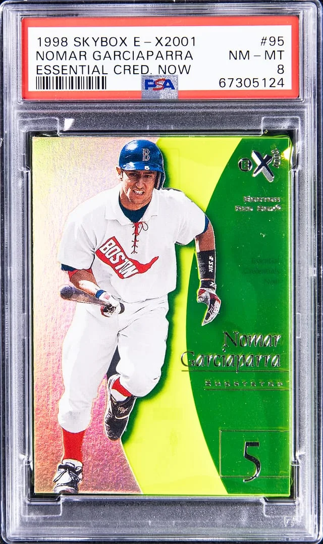 1998 SkyBox E-X Nomar Garciaparra 2001 Essential Credentials Now #95 card image