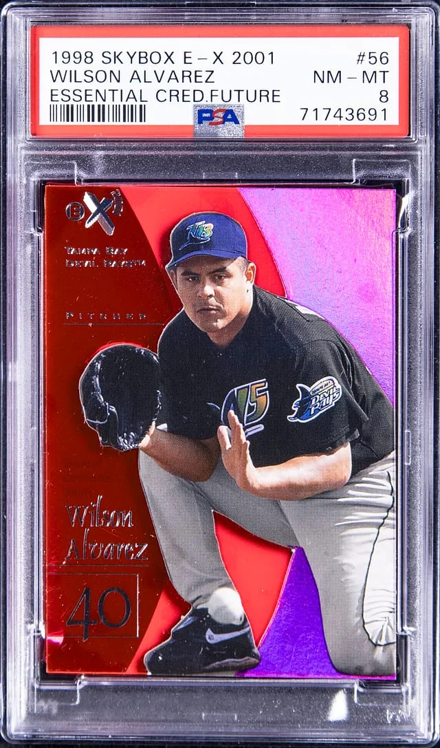 1998 SkyBox E-X Wilson Alvarez 2001 Essential Credentials Future #56 card image