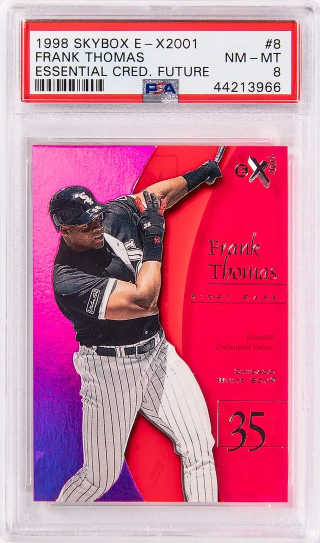 1998 SkyBox Frank Thomas E-X2001 Essential Credentials Future #8 card image