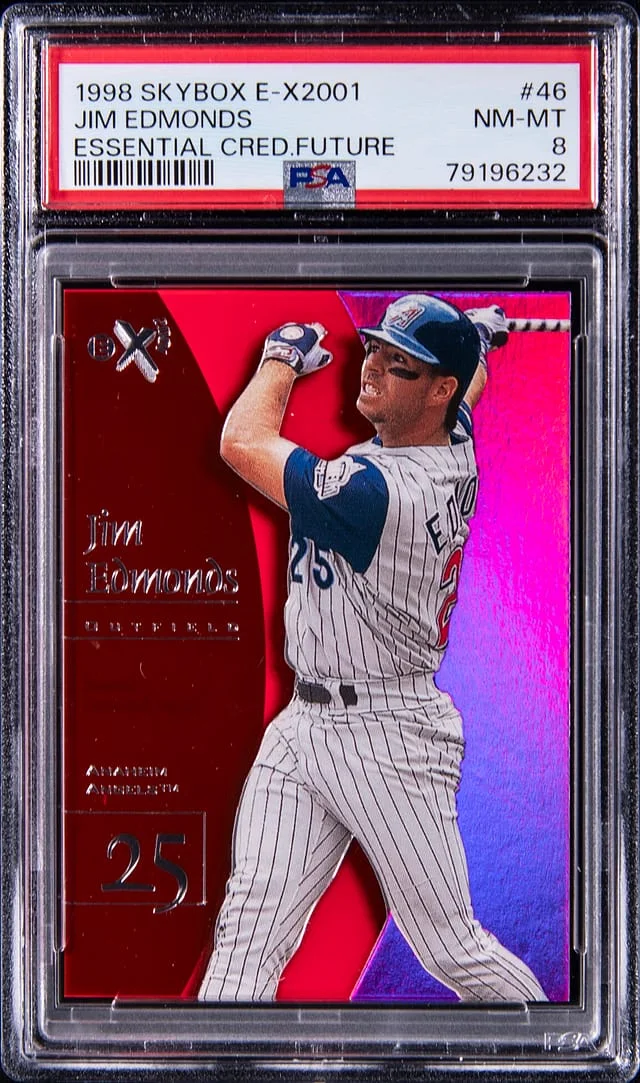 1998 SkyBox Jim Edmonds E-X2001 Essential Credential Future #46 card image