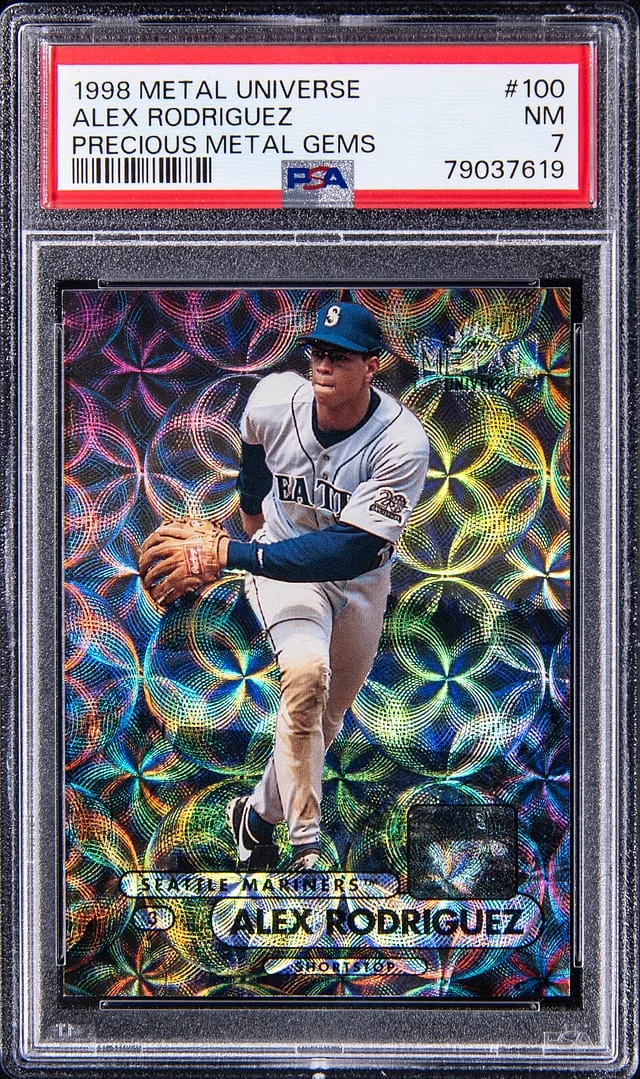 1998 SkyBox Metal Universe Alex Rodriguez Precious Metal Gems (PMG) #100 card image